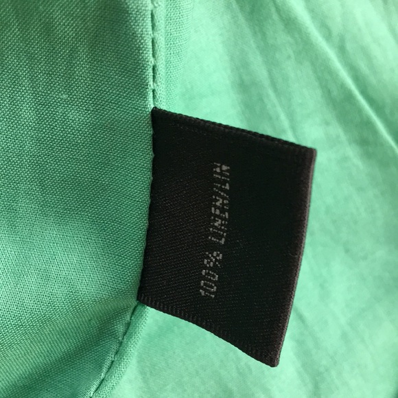 Lafayette 148 green linen jacket 4 6 - Picture 7 of 10